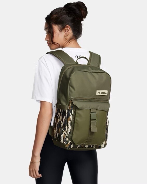 UA Under Armour Triumph Campus Backpack – Marine OD Green/Desert Sand