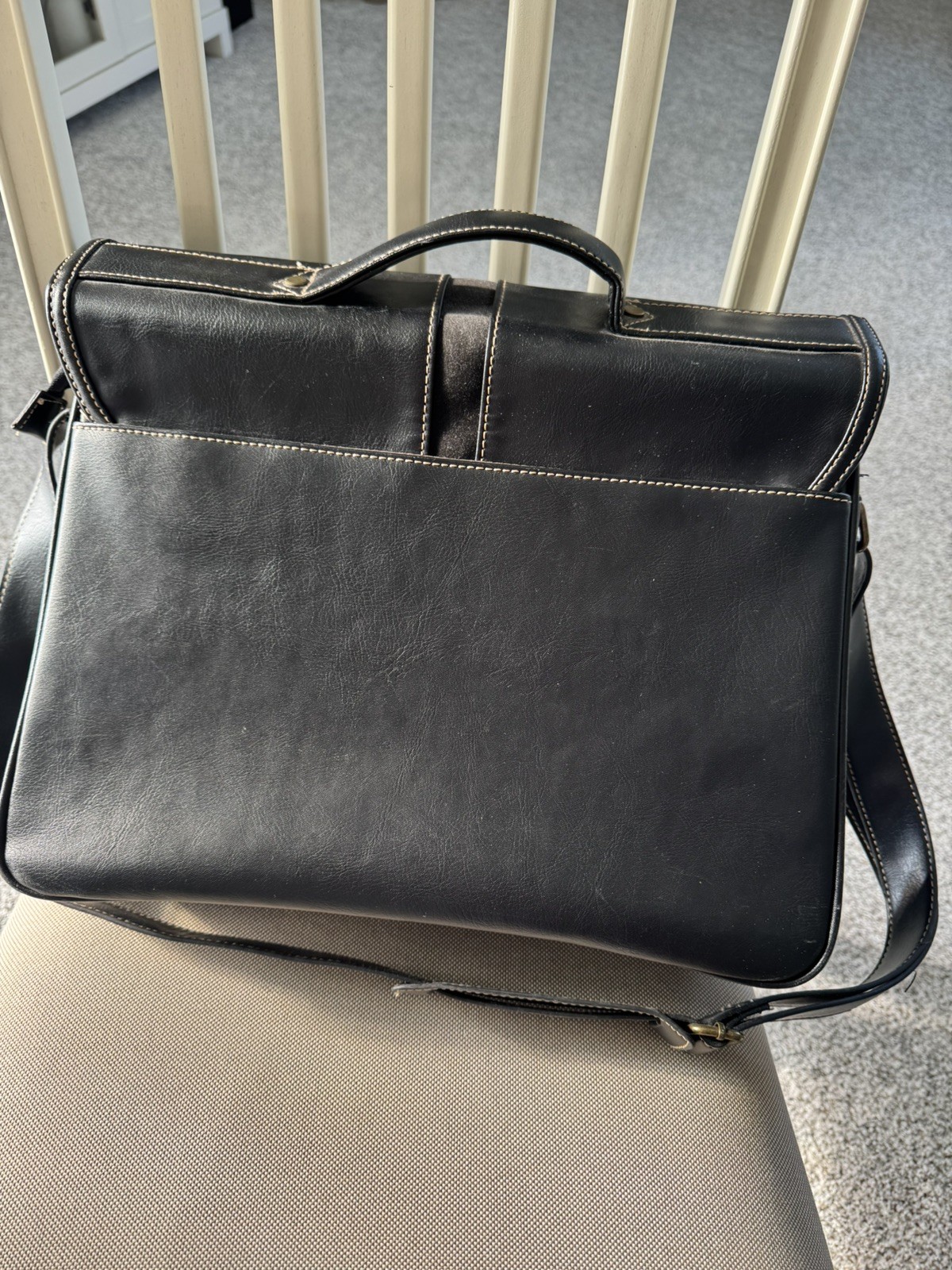 Mulberry Black Leather Briefcase