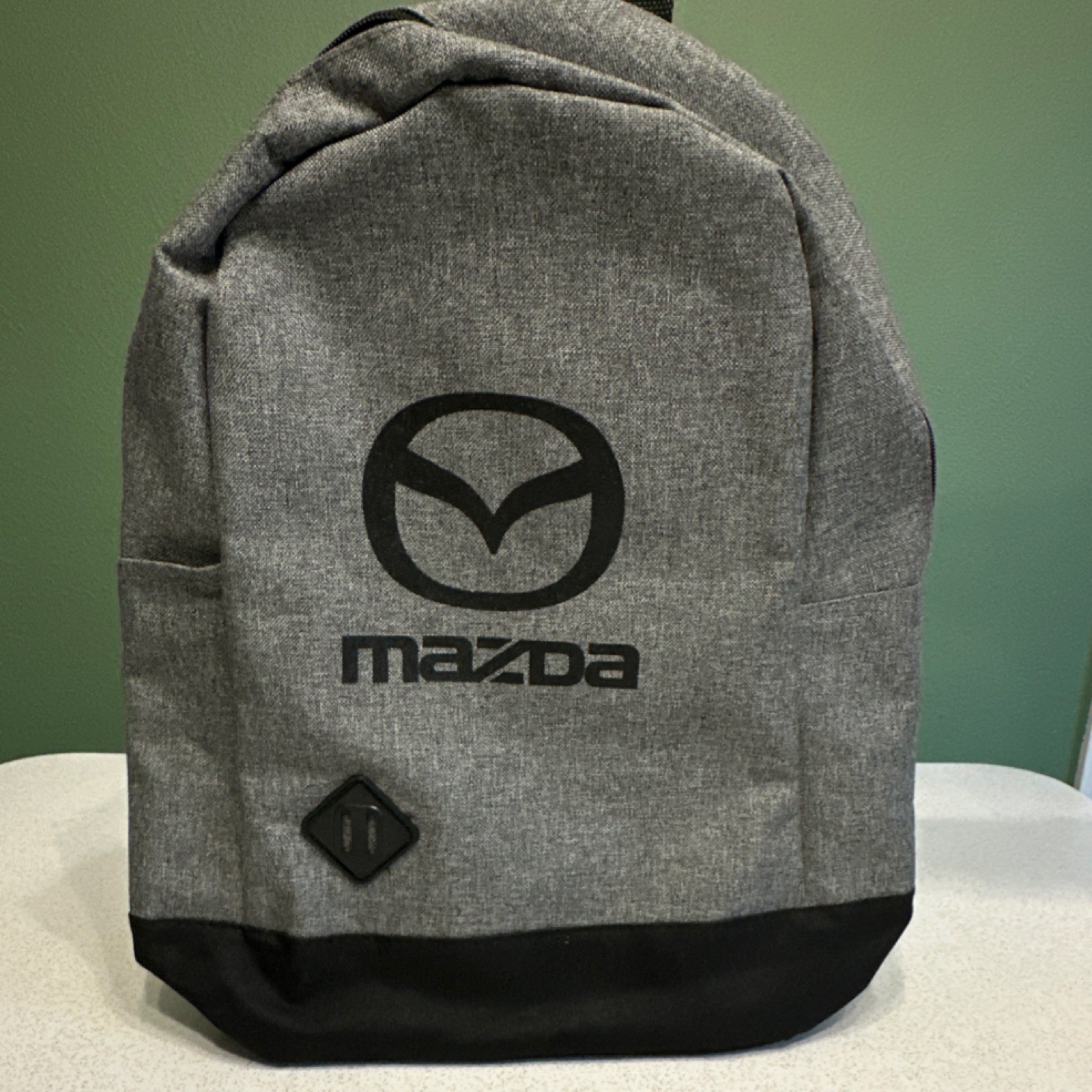 Mazda Motor Corp Official Gray Laptop Backpack School Book Bag Car OEM