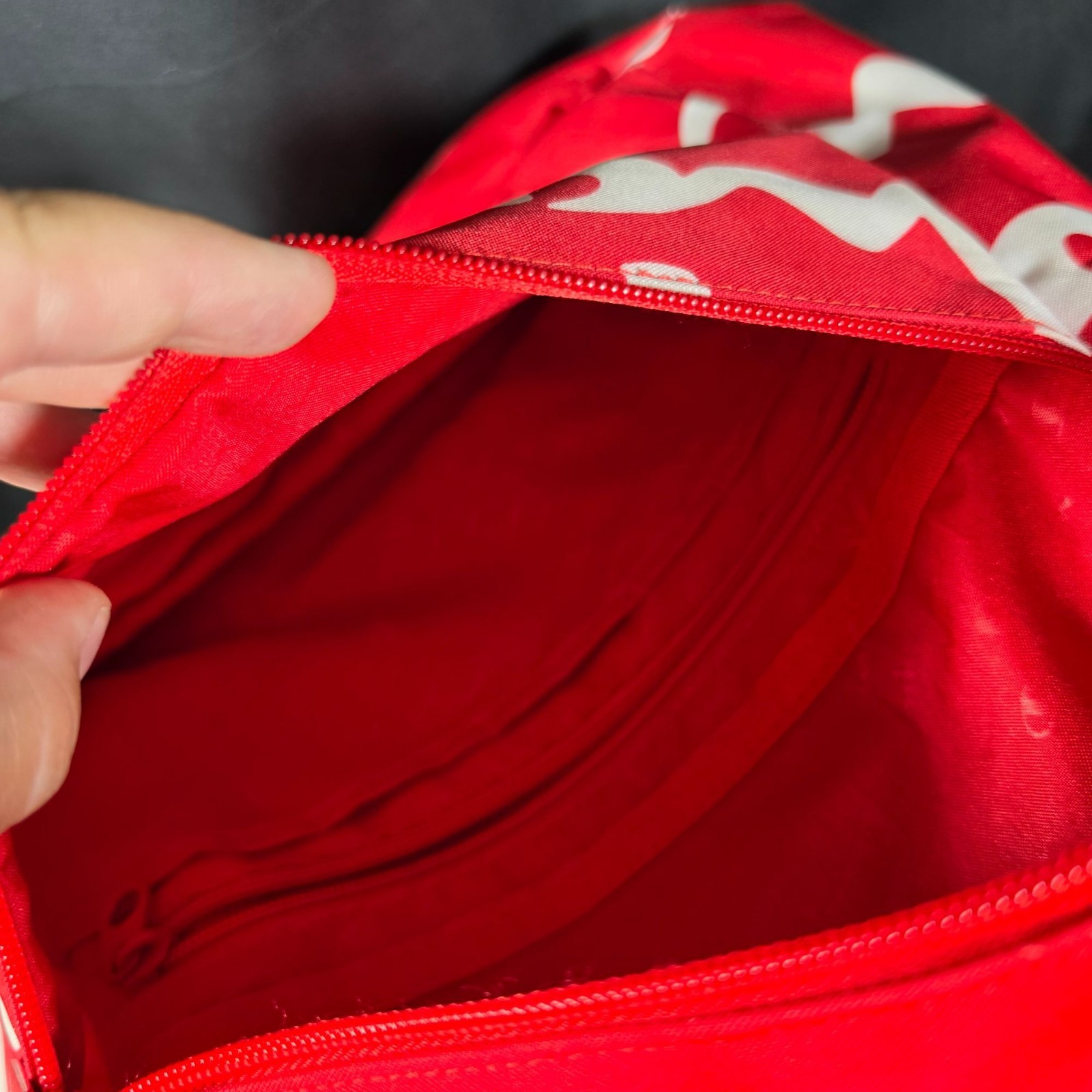 Champion Supercize 2.0 Red All Over Print Backpack Embroidered Logo School Bag