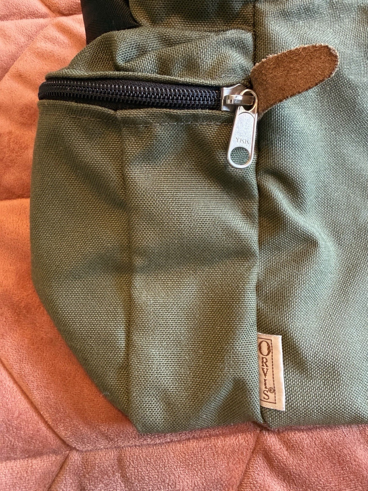 Vintage Orvis Green Canvas Small Duffle Bag Travel Overnighter