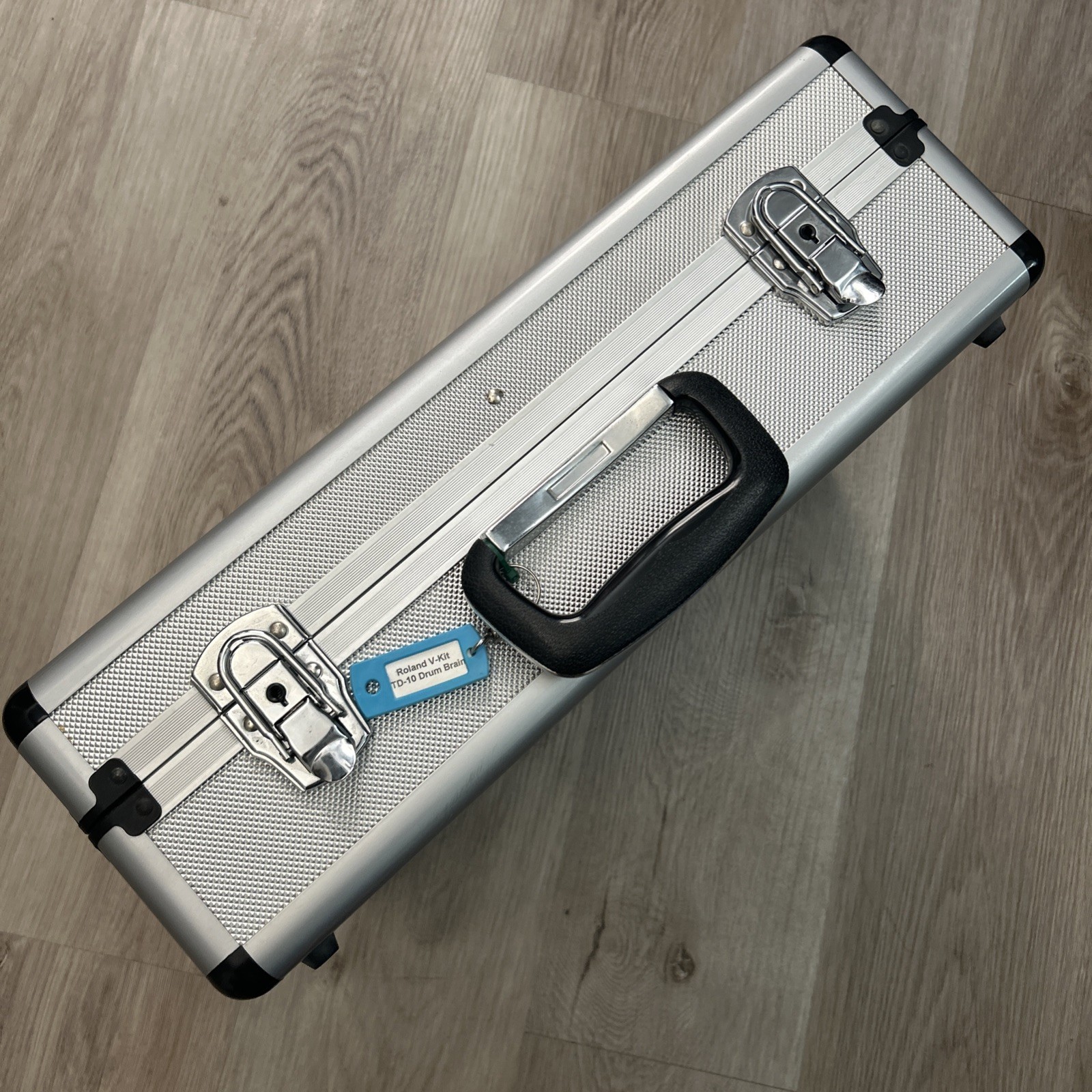 Aluminum Briefcase Locking Road Plane Gear Hard Storage Case 18x13x6 Silver