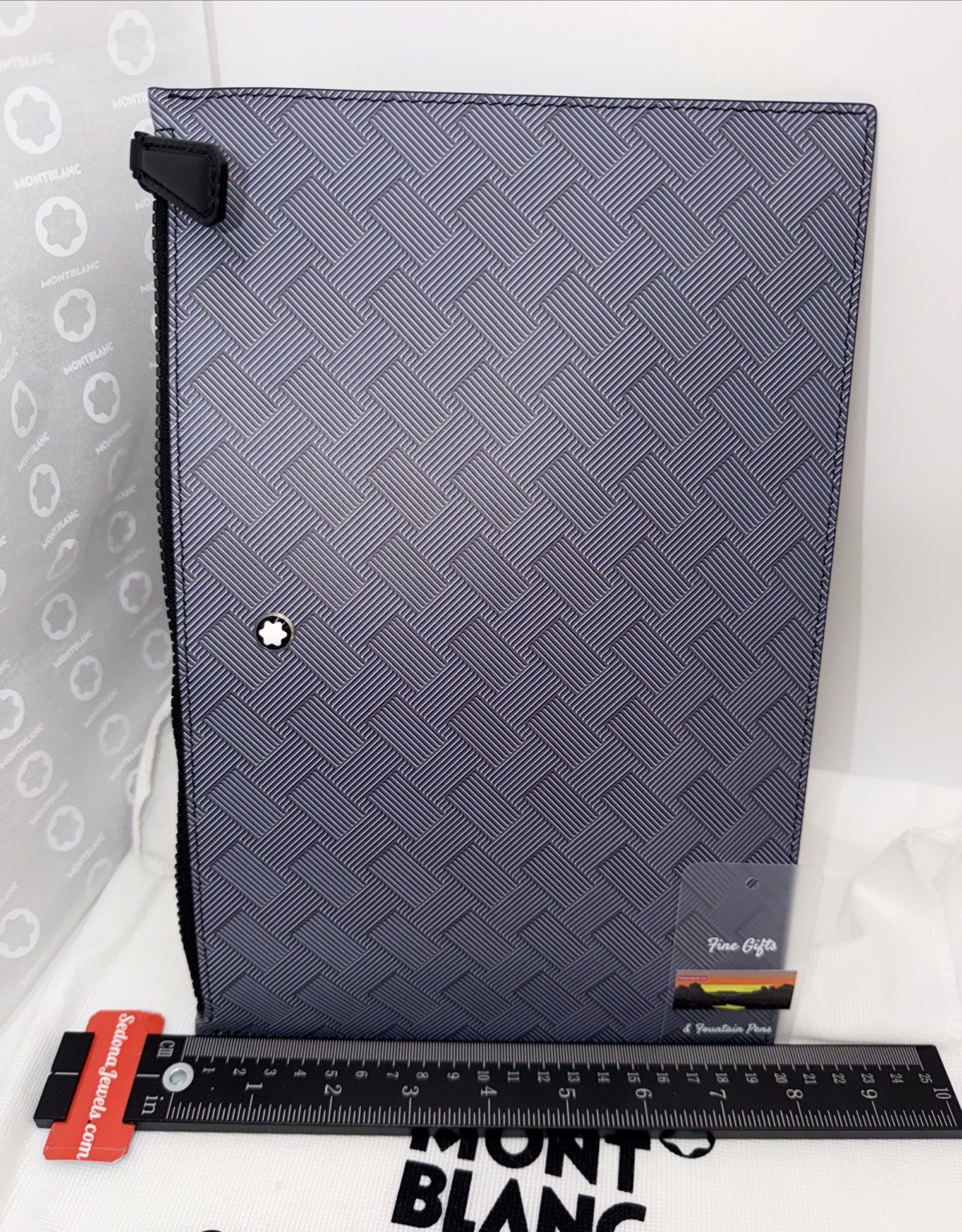 $795 MSRP – Montblanc 198838 Extreme 3.0 Pouch Lavender Grey – Fits iPad 11 pro