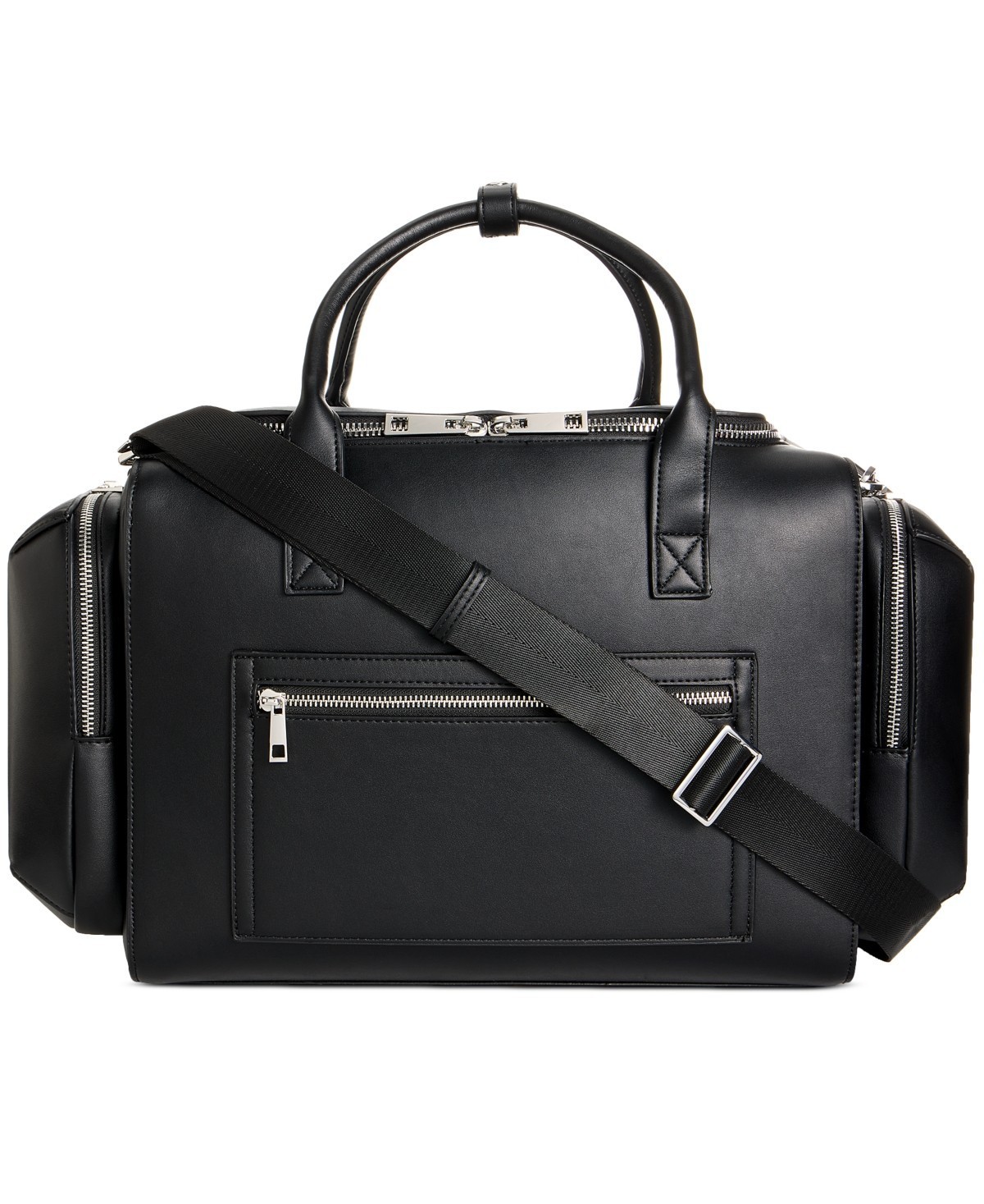 Alfani H1294 Men’s Duffle Bag, Black 14-1/2″ L x 8-1/2″ W x 11″ H