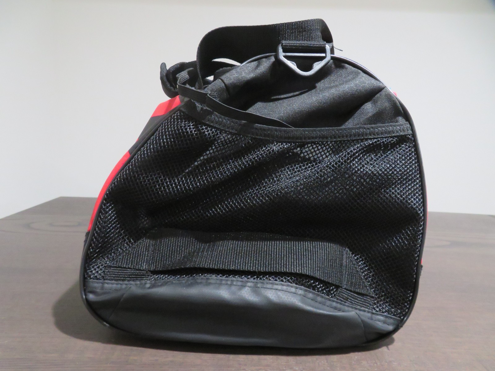 Team Issue Duffel Bag Red Small Water-Resistant Base Gym Bag Zip Up Sports