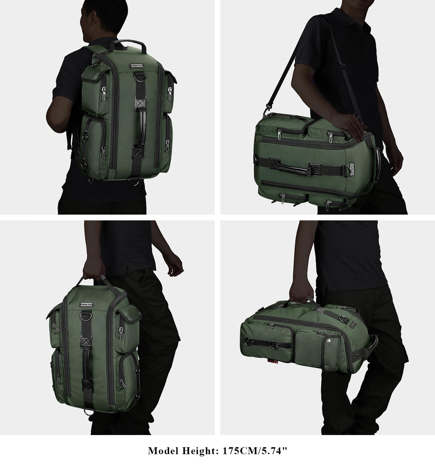 Travel Laptop Backpack for Men Convertible Carry on Bag 17 Inch