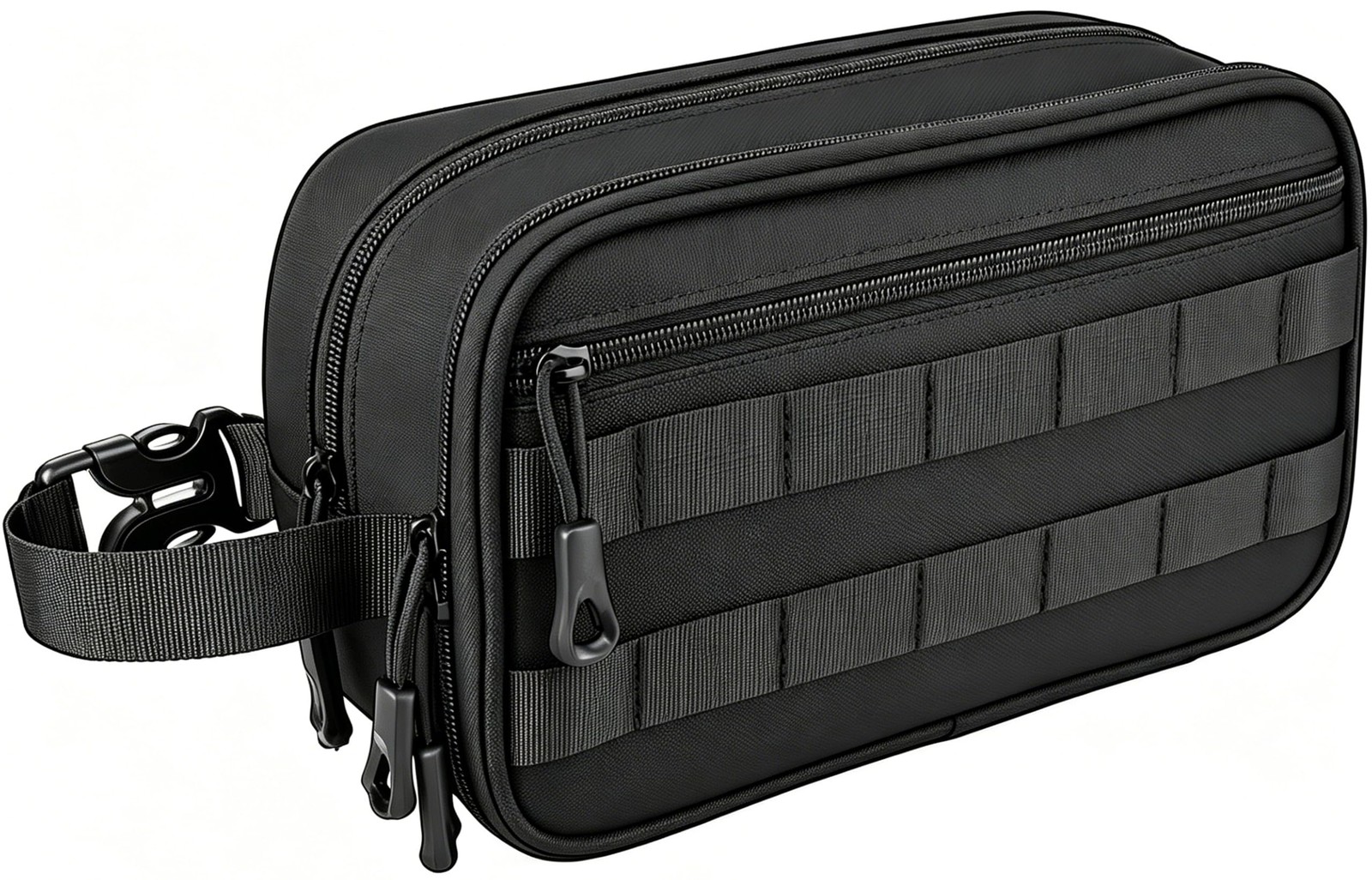 HILOMON Men’s Toiletry Bag, Tactical Inspired Hygiene 10.3″x6.1″x4.3″, Black