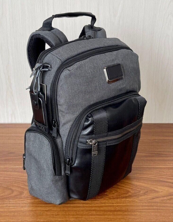 TUMI ALPHA BRAVO Nellis Backpack 232681 Gray Nylon Business Travel Outlet