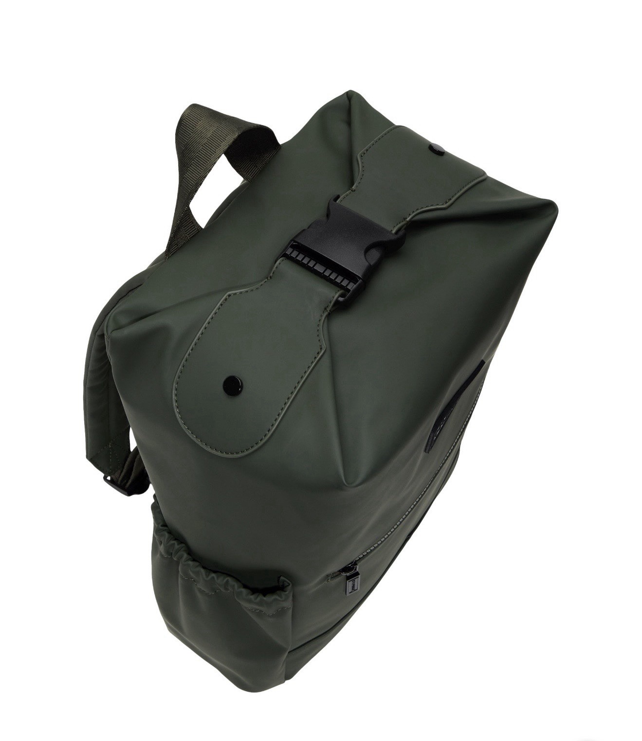 NEW Hunter Waterproof Backpack Green Rolltop Laptop Bag 14″ Minimalist, Pockets