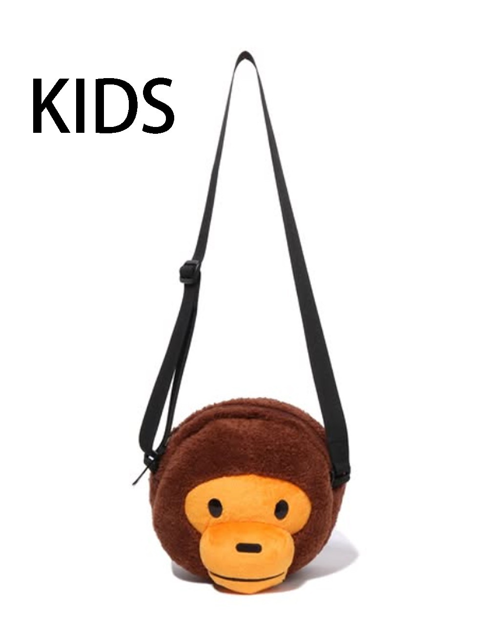 A BATHING APE BAPEKIDS Goods BABY MILO FACE PLUSH DOLL SHOULDER BAG 2M80390003
