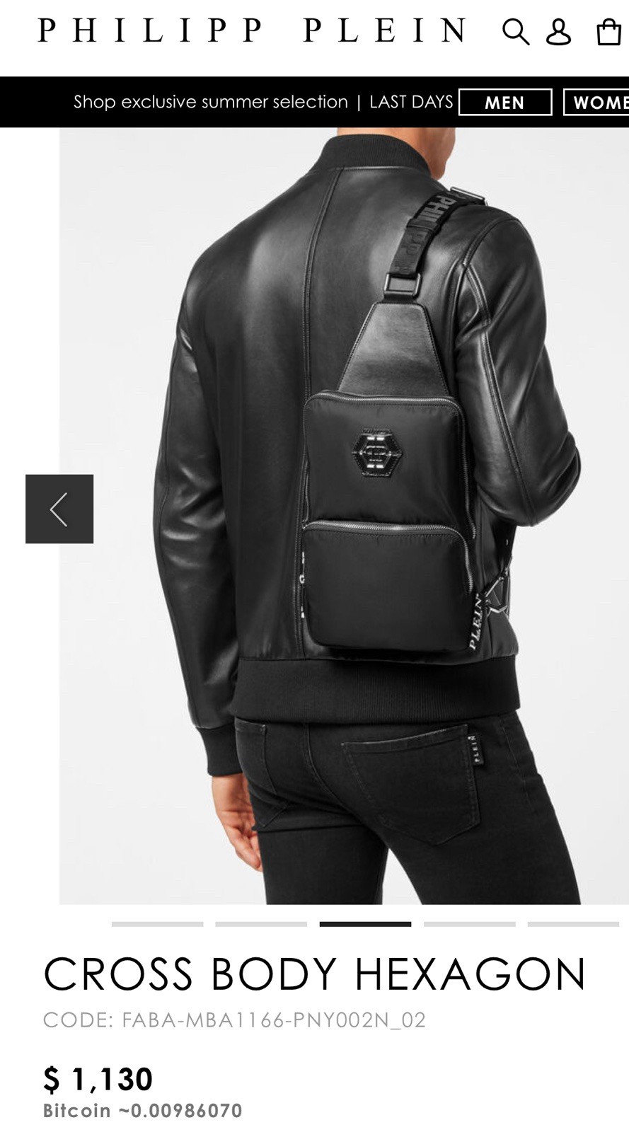 Philipp Plein Hexagon logo plaque shoulder bag READ DESCRIPTION SEE ALL PHOTOS