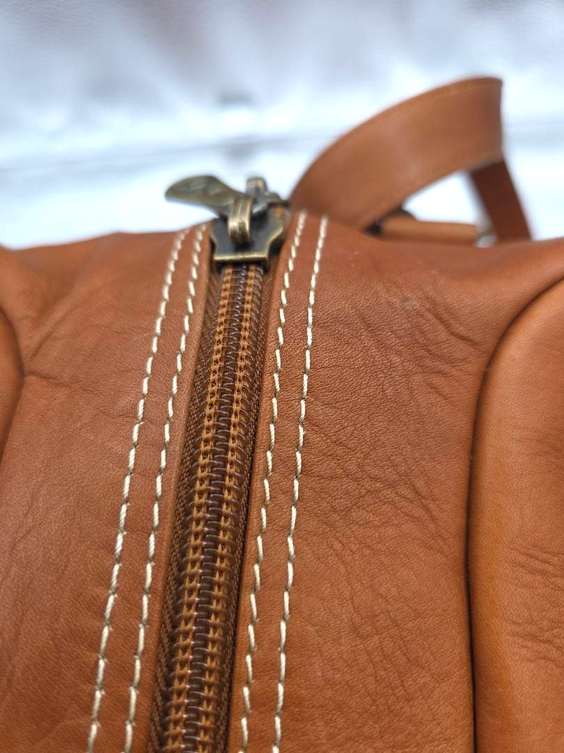 Links & Kings Double Handles Crossbody Duffle Bag FLAWS