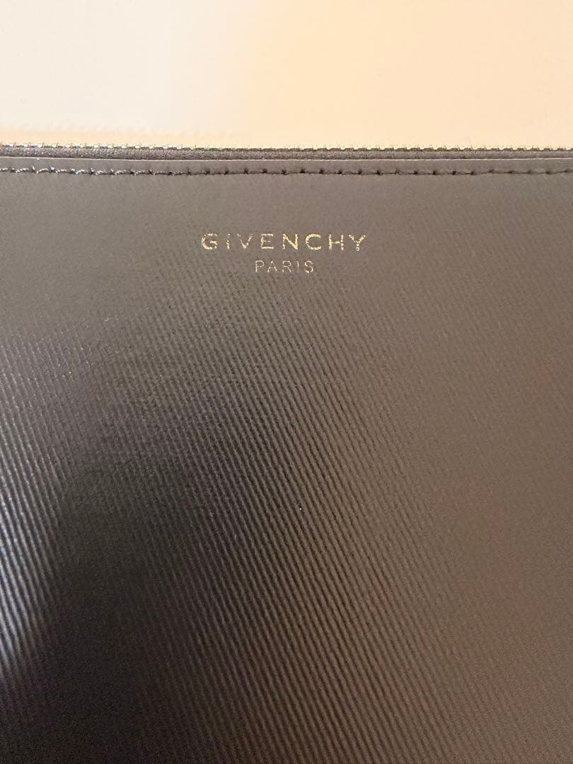 Givenchy Black Leather Clutch Bag Men’s Authentic Used