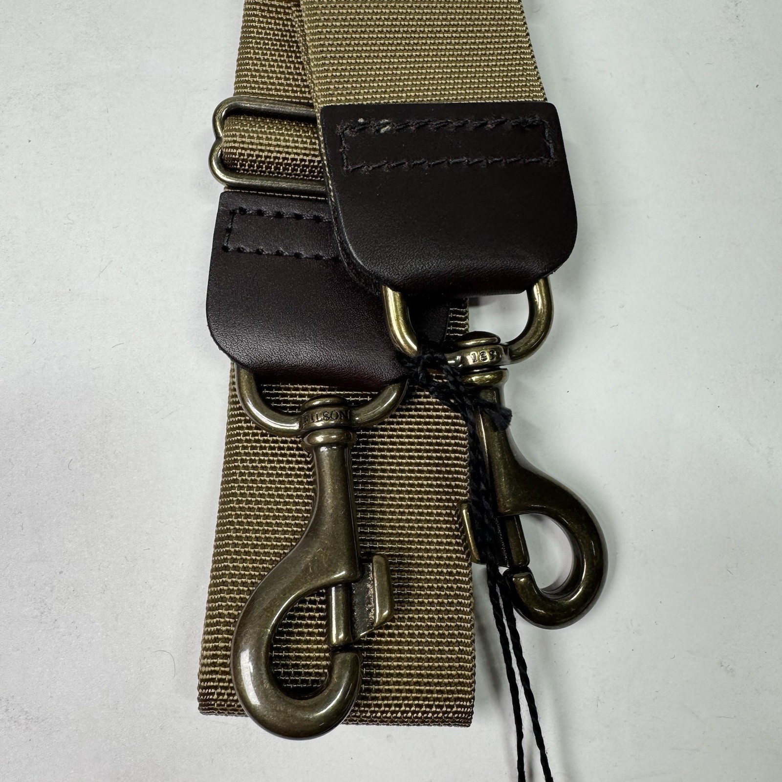 Filson Dry Bag Webbing Strap Dark Tan Made In USA
