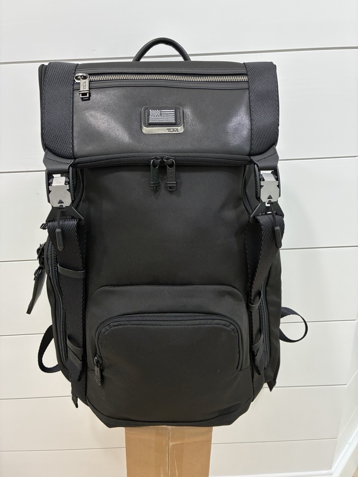 🎒 NEW TUMI Alpha Bravo Lark Backpack 232651D Black Ballistic Nylon Travel
