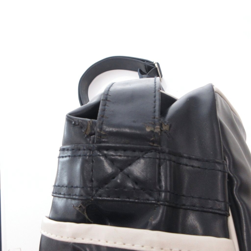 Michelin Navy Blue Shoulder Bag with Zipper Pocket, Vintage, 15x11x6in, Fair