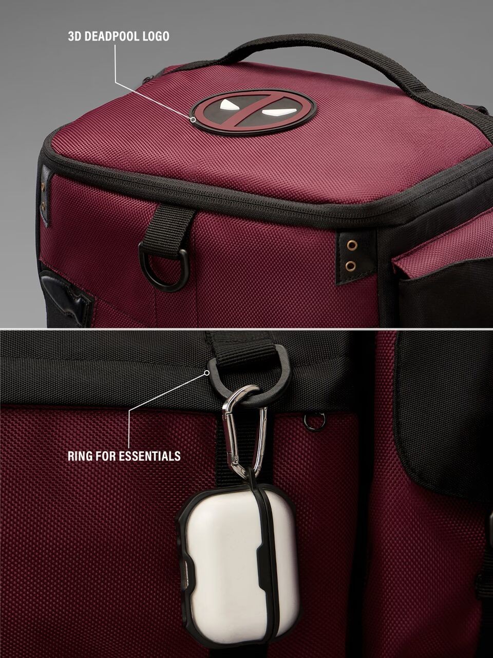 Deadpool Maximum Effort Gear 3-in-1 Backpack Duffel official licensed 2026