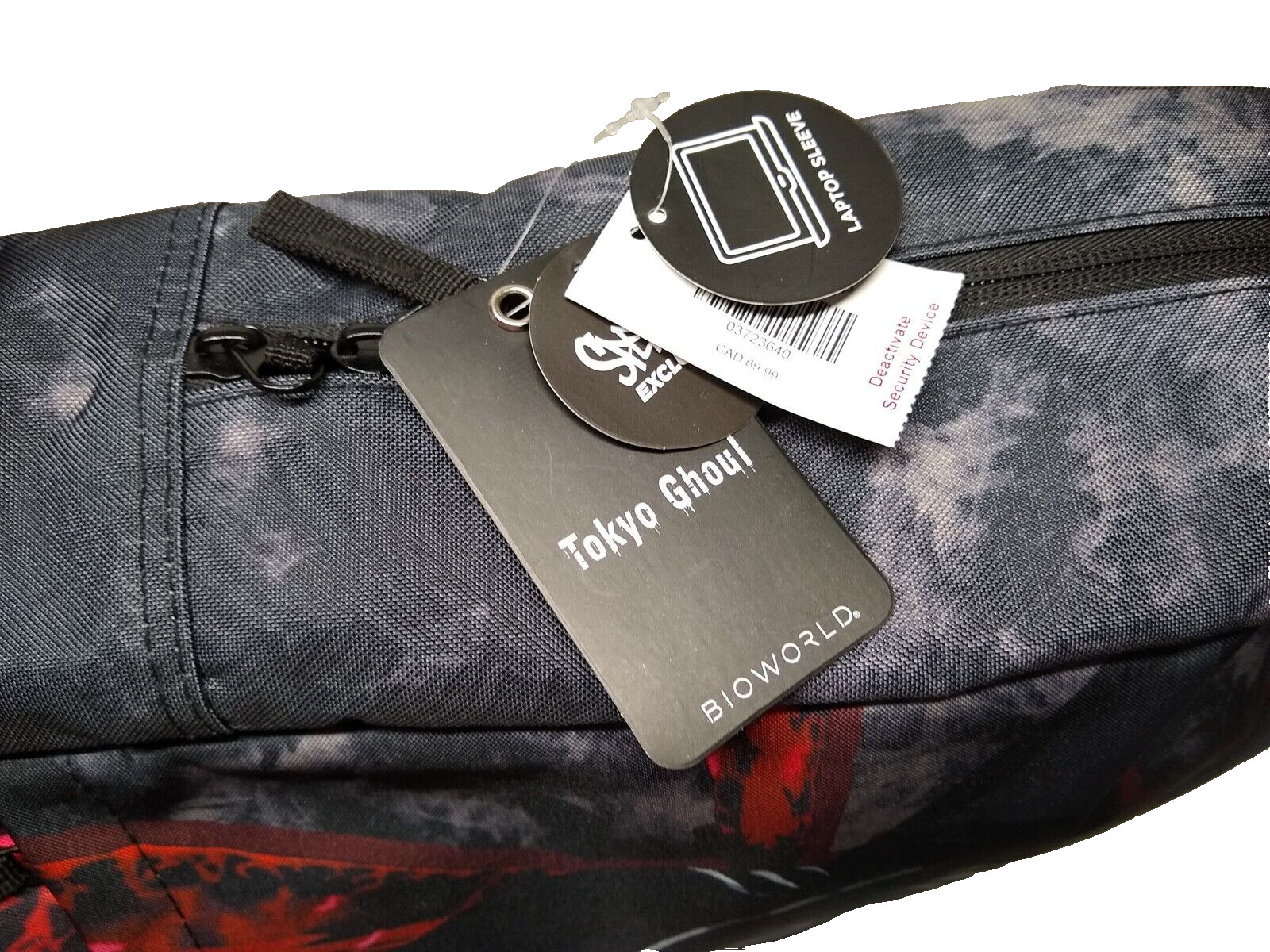 Tokyo Ghoul Backpack w/Laptop Sleeve Ken Kaneki Bioworld