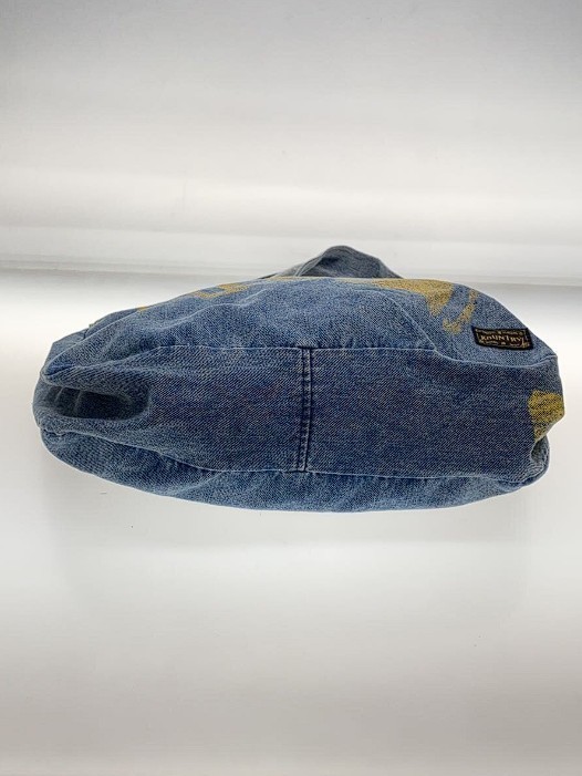 KAPITAL KOUNTRY Bone Shoulder Newspaper Bag Canvas Shoulder Bag Indigo Blue Used