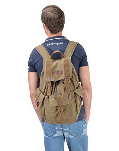 GOOTIUM 21101AMG Specially High Density Thick Canvas Backpack Rucksack, Field…