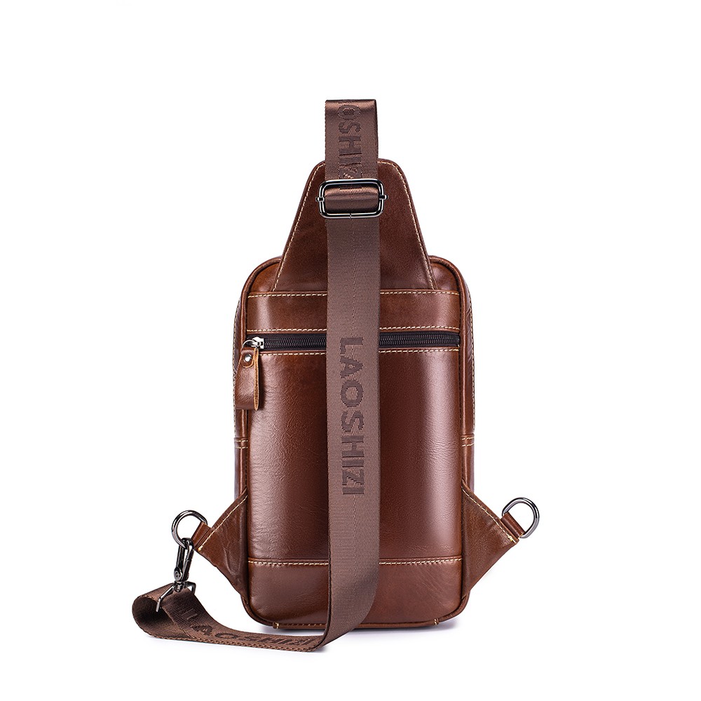 Men’s Genuine Leather Sling Chest Shoulder Bag Crossbody Satchel Backpack New