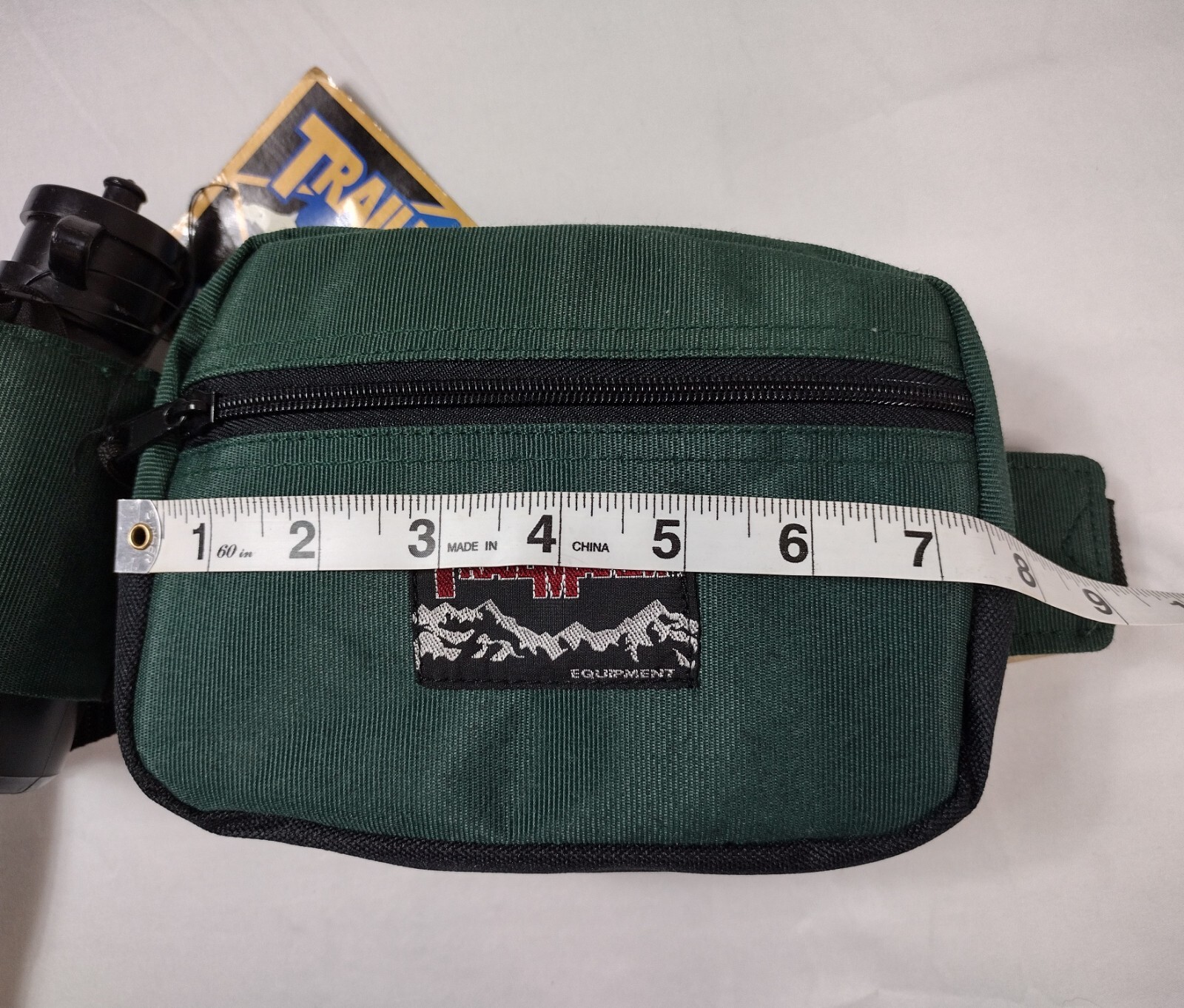TRAILMAKER Waist Pack Bag Adjustable Strap Green Pockets Water Bottle, Fanny