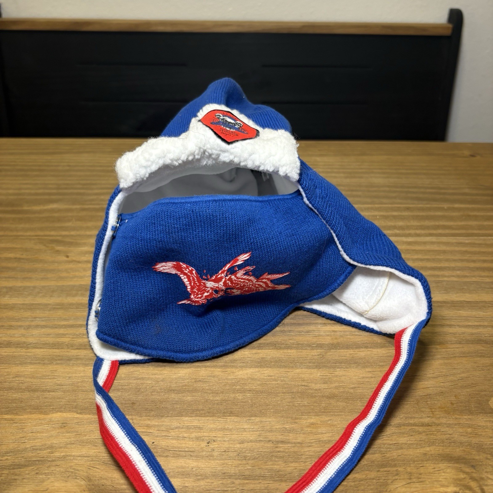 New with Tags Ed Hardy USA Ski Hat Cap & Removable Face Mask Beanie Skullies