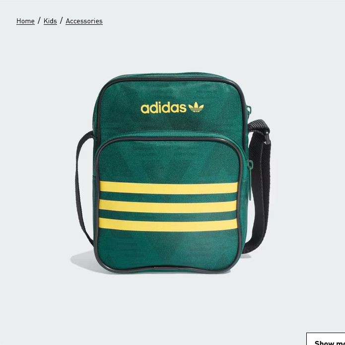 Adidas Originals Festival crossbody Bag Retro Unisex Green Yellow