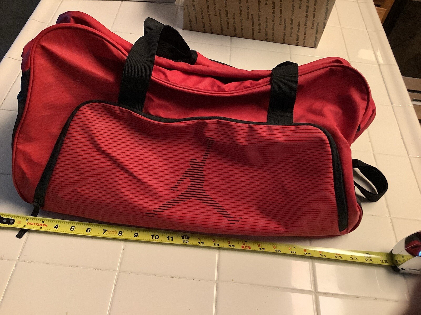 Michael Jordan Jumpman Duffel Bag Gym Bag Red