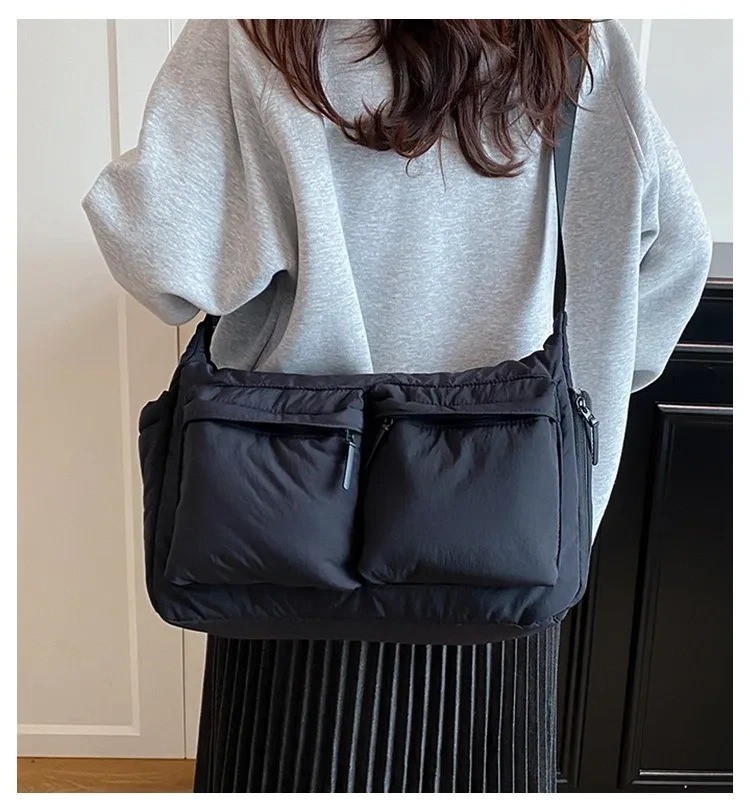 UNIQLO Casual Multi-pocket Messenger Bag Men Women Shoulder Bag Travel Sport Bag
