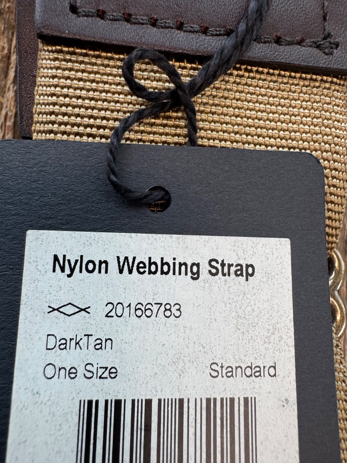 Filson 24 / 48 Hour Cotton Webbing Strap 20166783 Dark Tan NEW