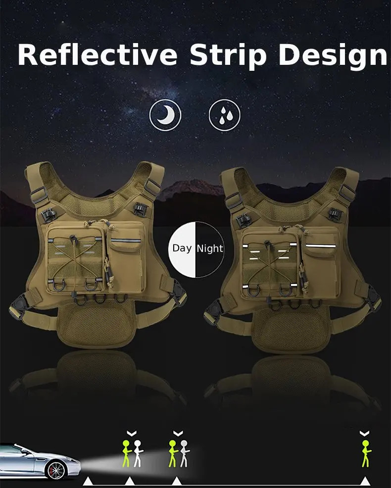 Running Vest Chest Hydration Pack Outdoor Sports Backpack For Hiking Race Marath