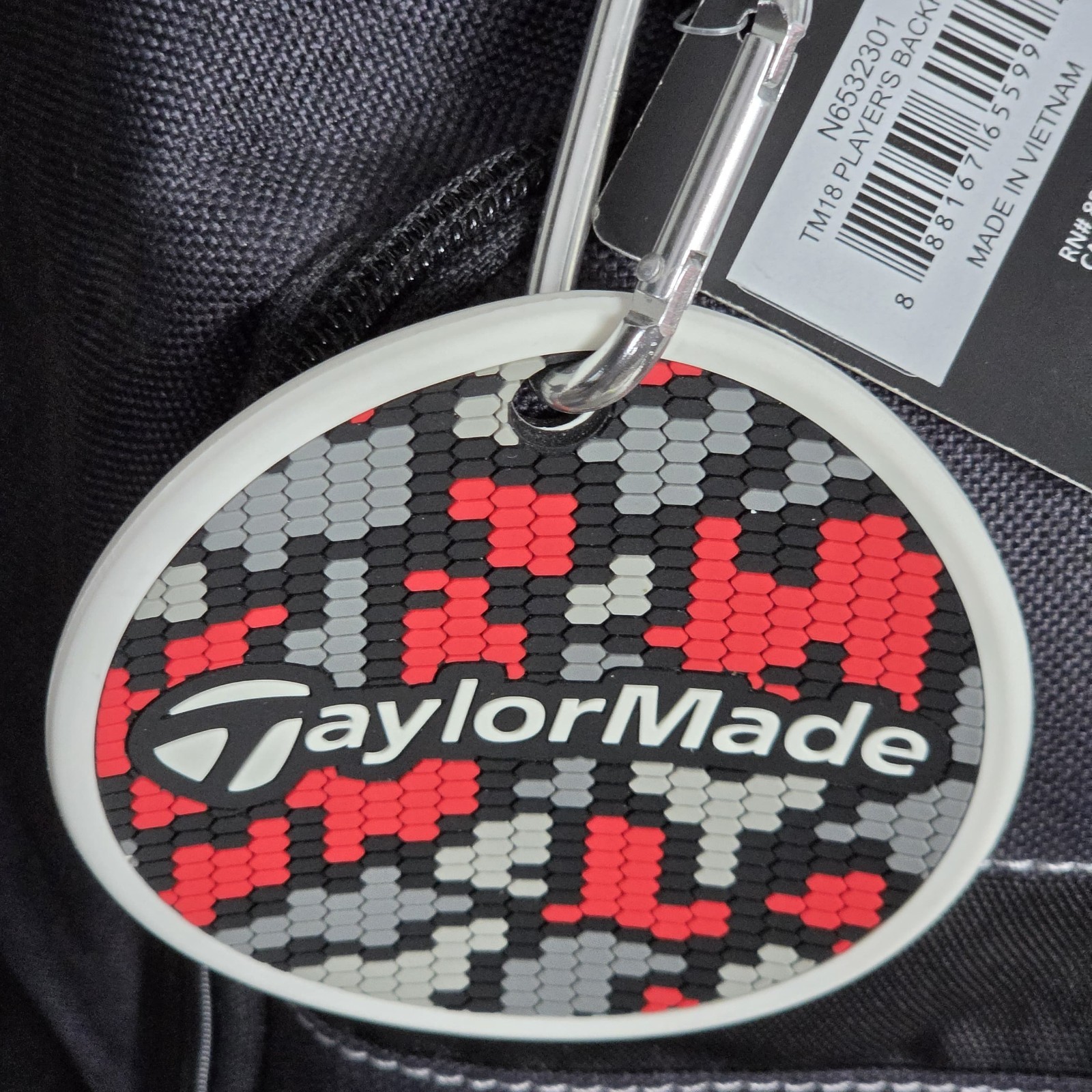 TaylorMade TM18 Staff Pro Performance Backpack / Laptop Slot Black Padded