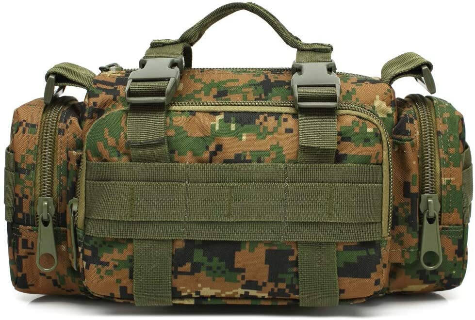 Tactical Military Chest Fanny Shoulder Waist Bag Camo Hunting Molle Camping Pack