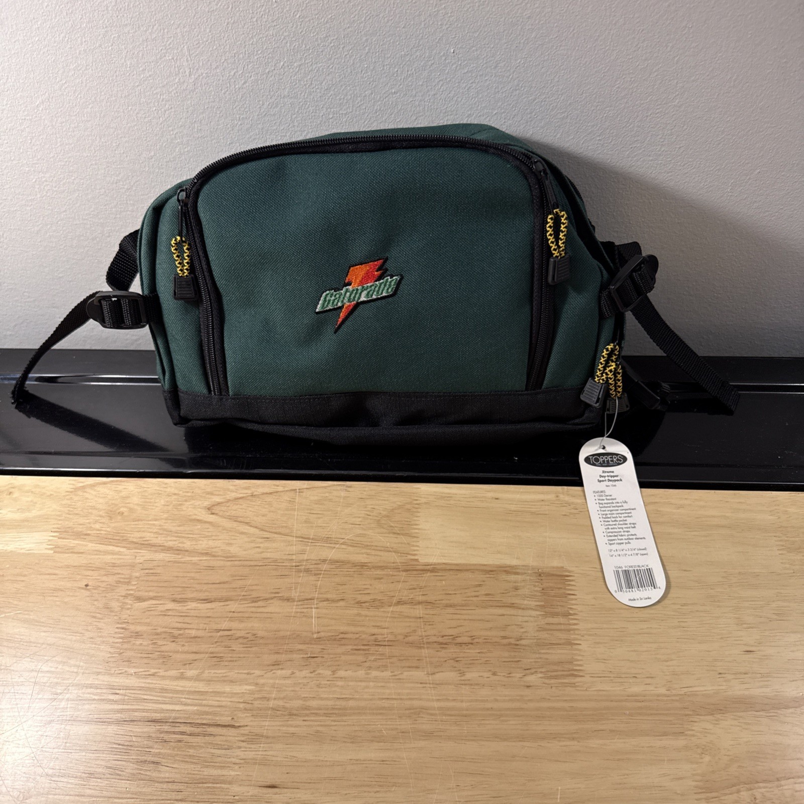 Vintage Gatorade Toppers Sport Stomper Backpack Green Day Pack Y2K