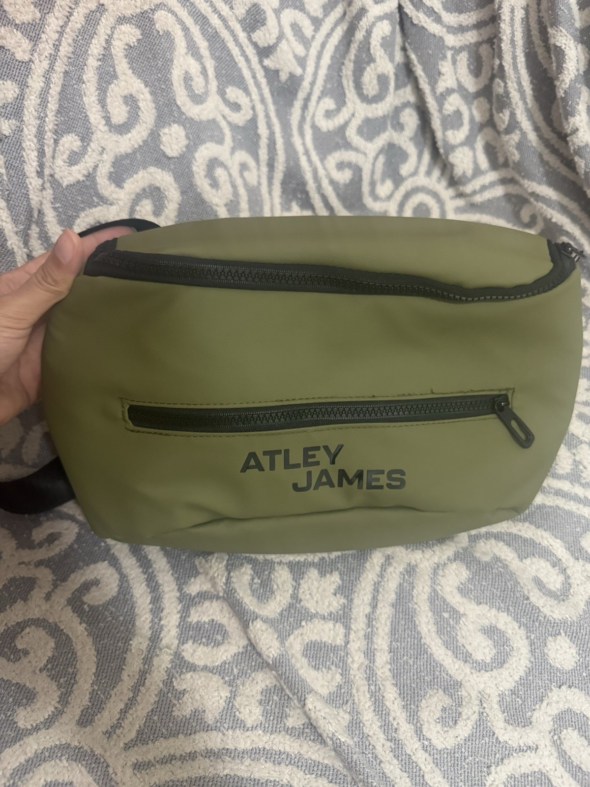 New Atley James Harmon Sling Bag Crossbody Belt Bag Fanny Pack Olive Green Mens