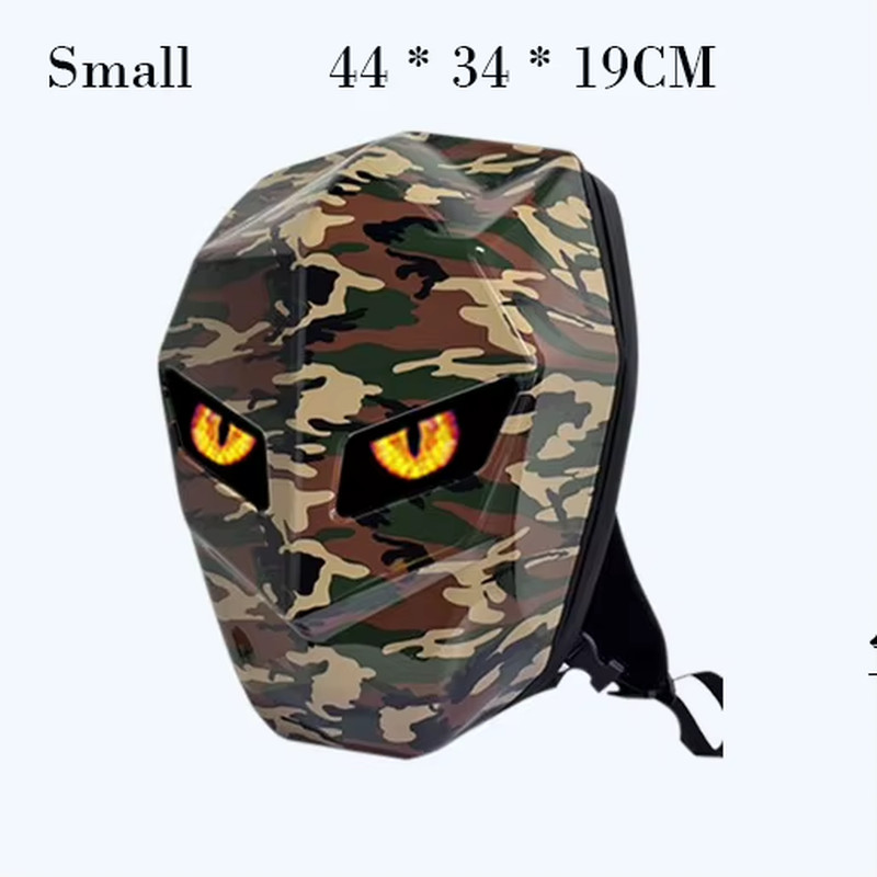 LED Backpack for Man Hard Shell LED Motorcycle Cycling Helmet Backpack for Woman
