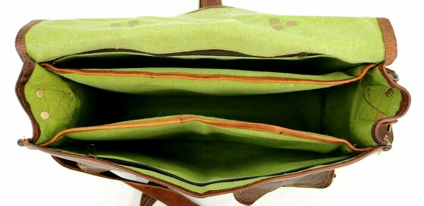 11/13/15/16/17/18 Leather Business Handbag Men’s Laptop Messenger Bag Briefcase
