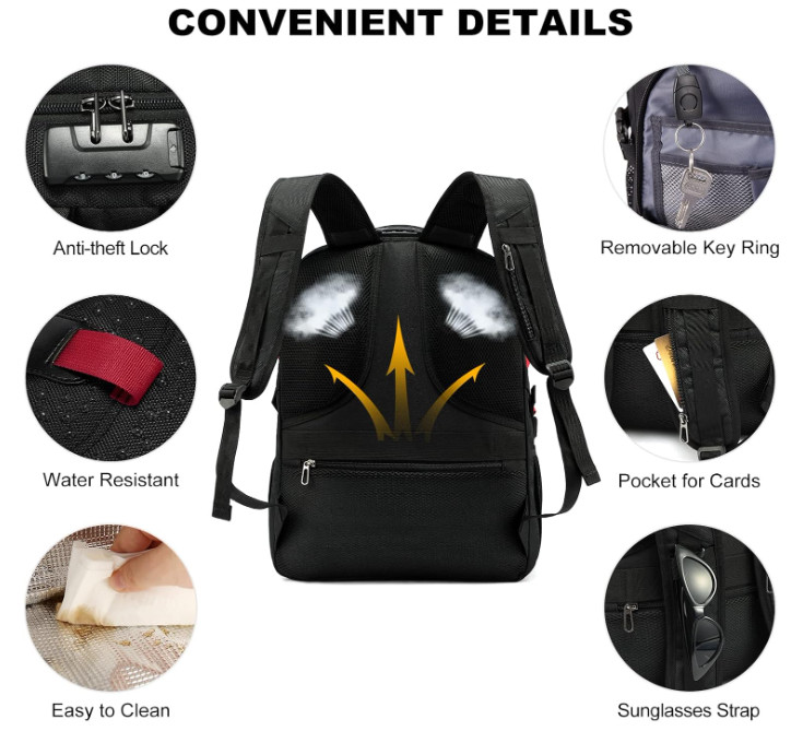 Mochilas De Hombre Grandes Impermeable Antirrobo Escolares Para Viajes Negocios