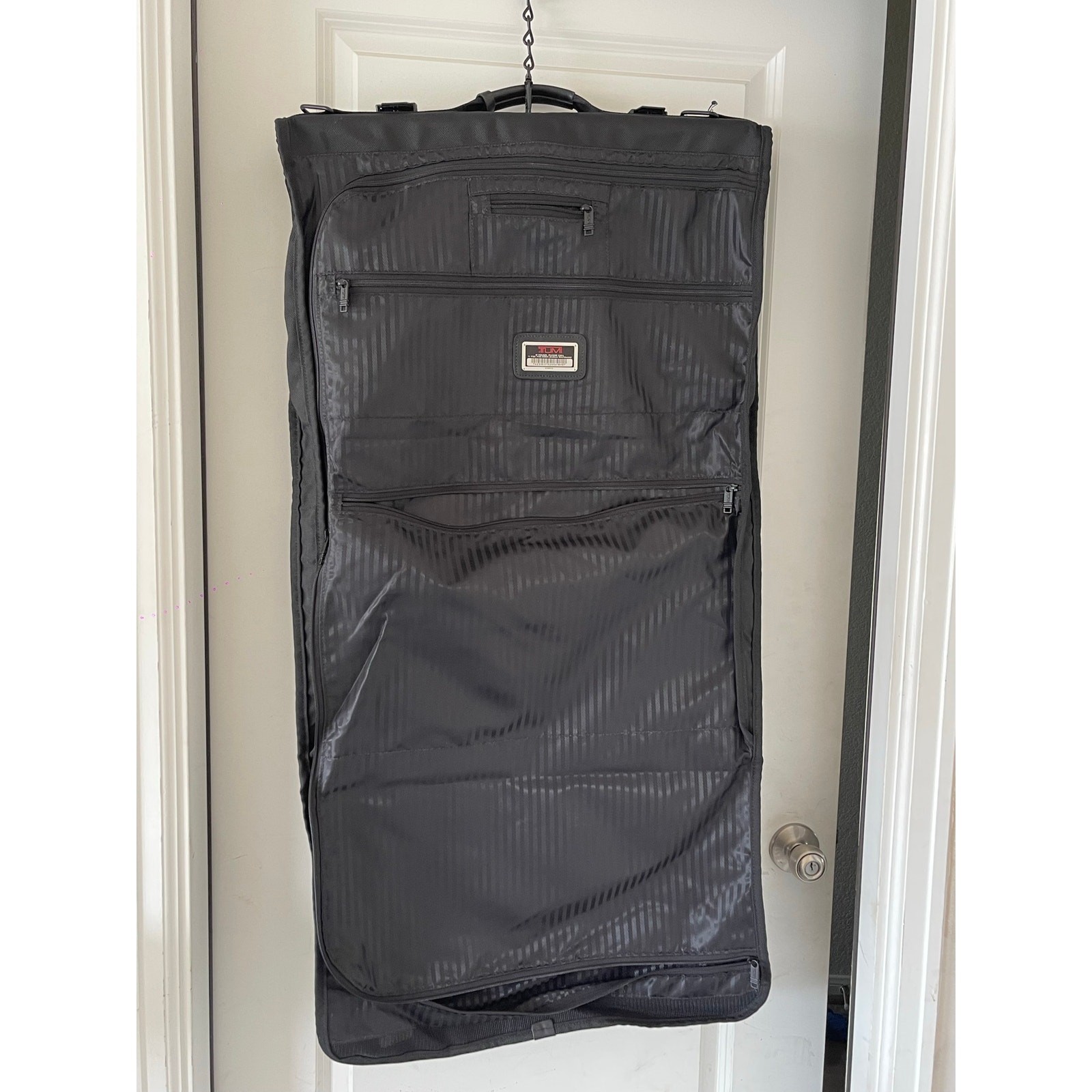 TUMI Garment Bag Travel Black Luggage Cover Full Suits Bifold Nylon 228D3