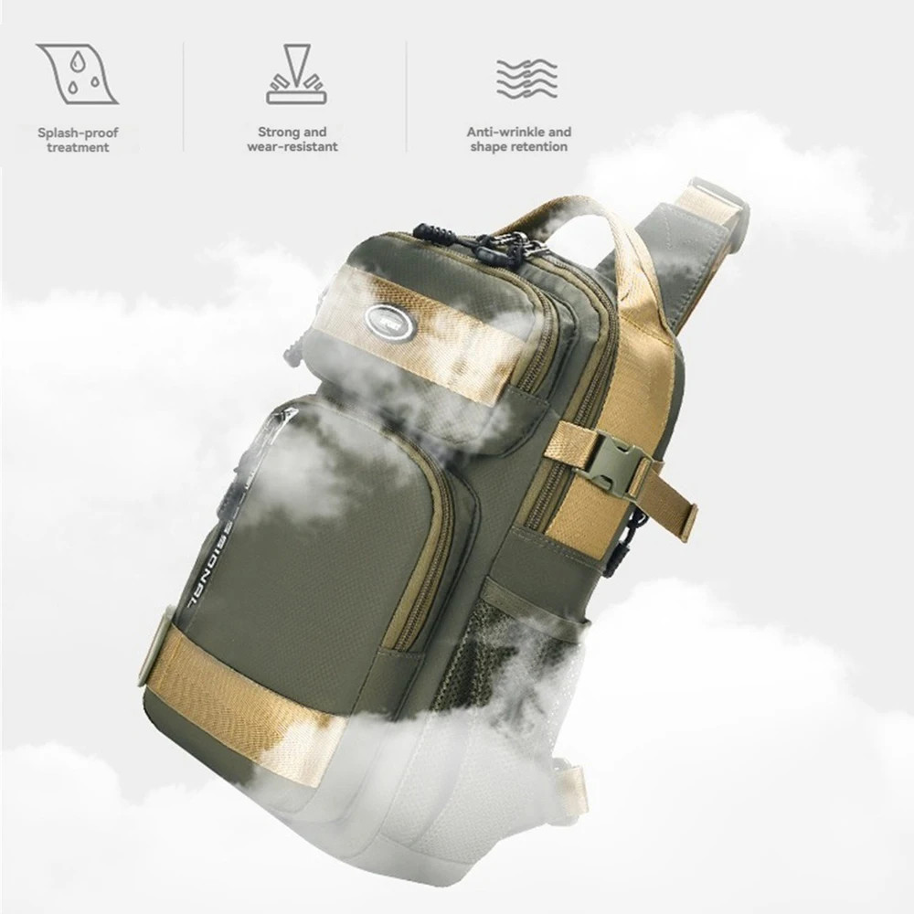 Fashion Men’s Chest Bag Casual Sports Wear-resistant Waterproof Scratch Resistan