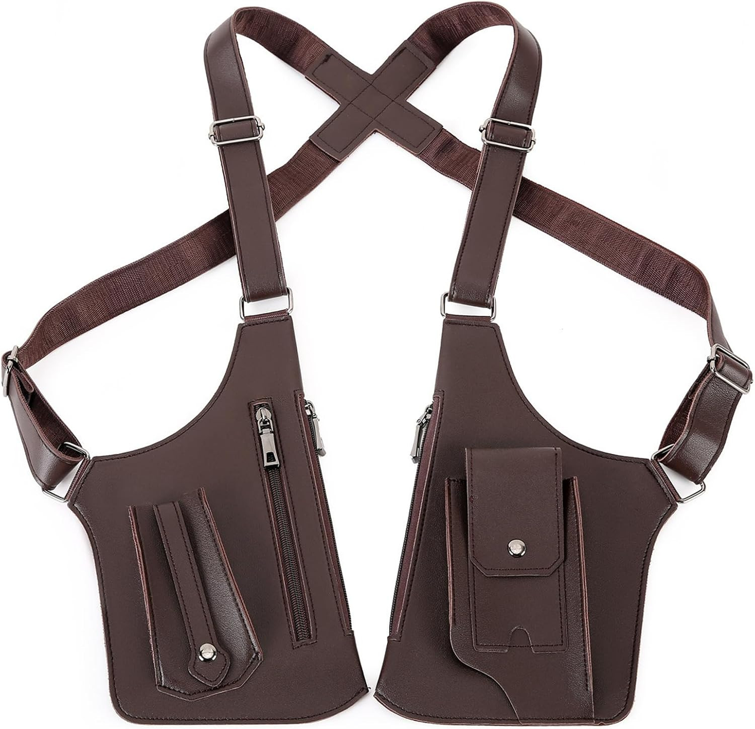Double Shoulder Armpit Bag for Men, Leather Shoulder Bag – Anti-Theft Underarm W