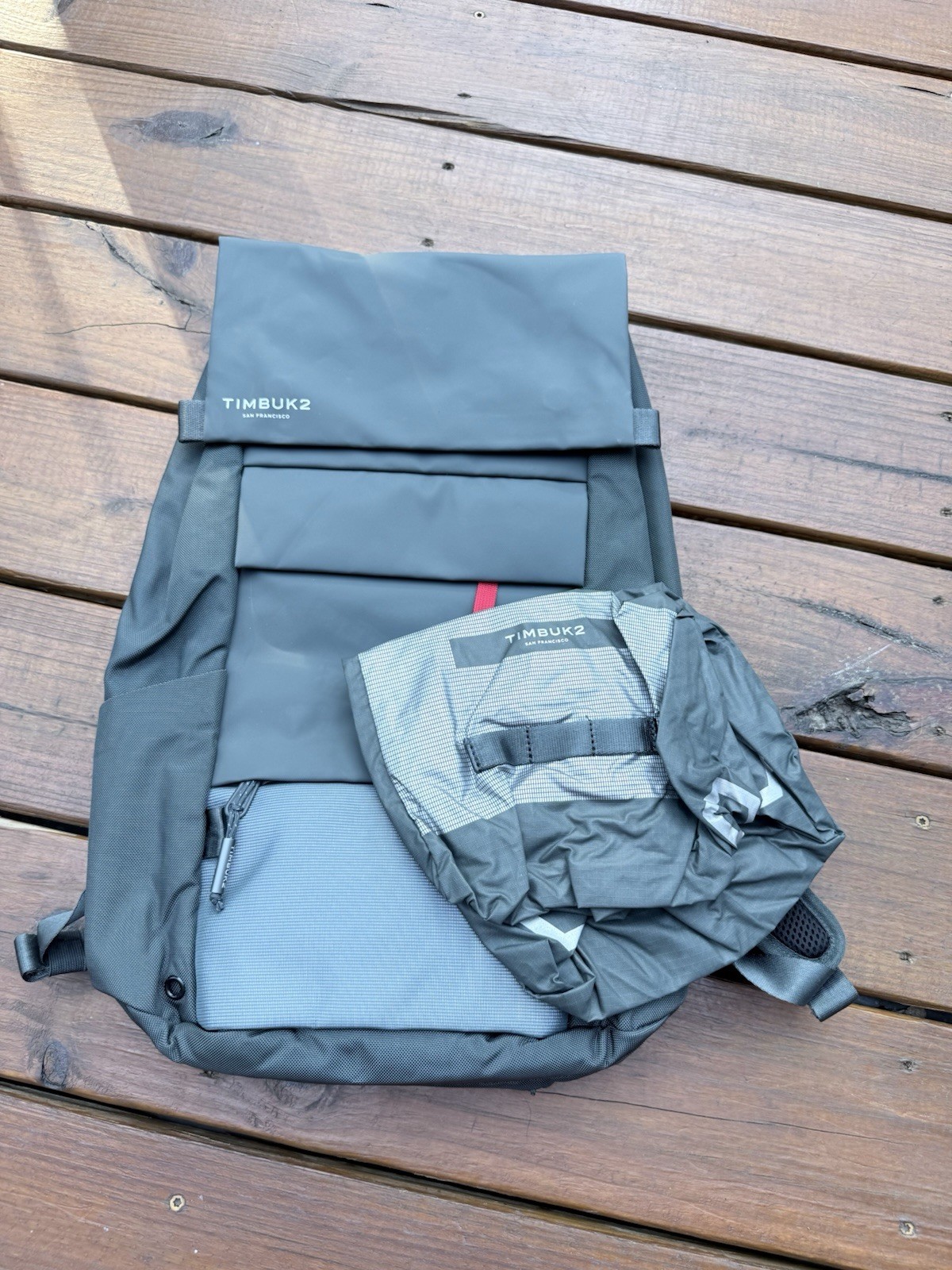 Timbuk2 Robin Commuter Backpack – W/Laptop Sleeve & Rain Cover Green/Gray