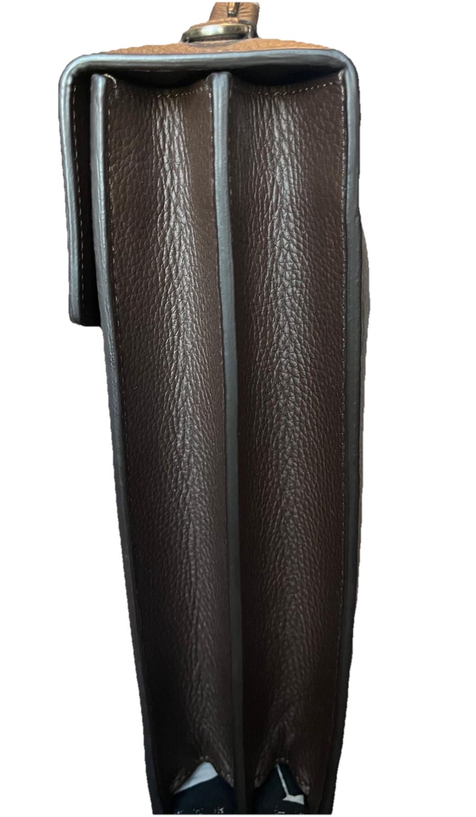 Armani Collezioni Brown Men’s Briefcase/Document Case Push Lock Top Handle