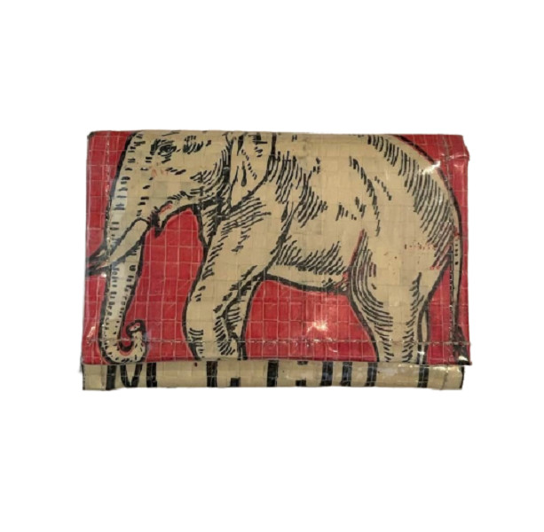 Elephant Brand Deluxe Recycled Unisex 3 fold Wallet Fair Trade from Cambodia
