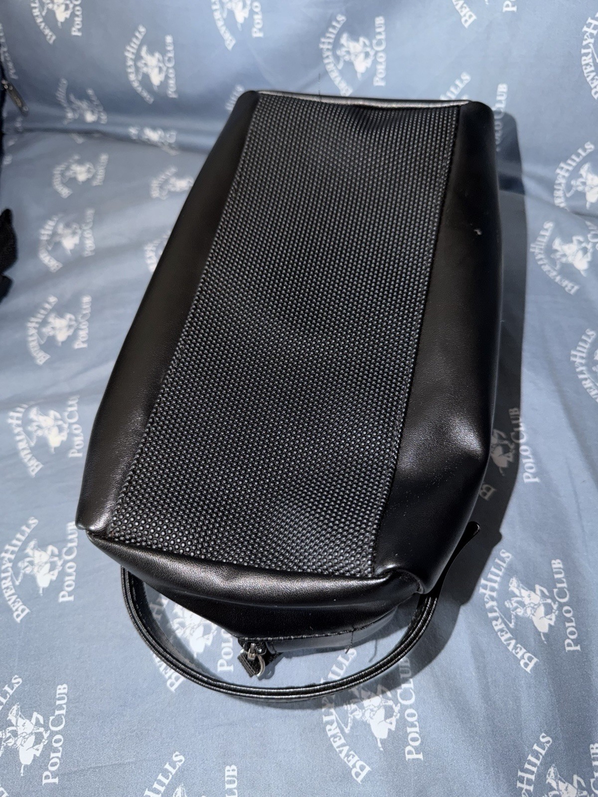 NEW Without Tags Perry Ellis Portfolio Men’s Travel Kit Black Faux Leather