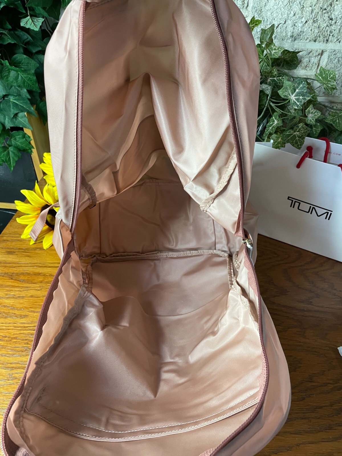 NWT TUMI ROSA PACKABLE BACKPACK FOLDABLE SHOULDER LARGE BAG TRAVEL CARRYON