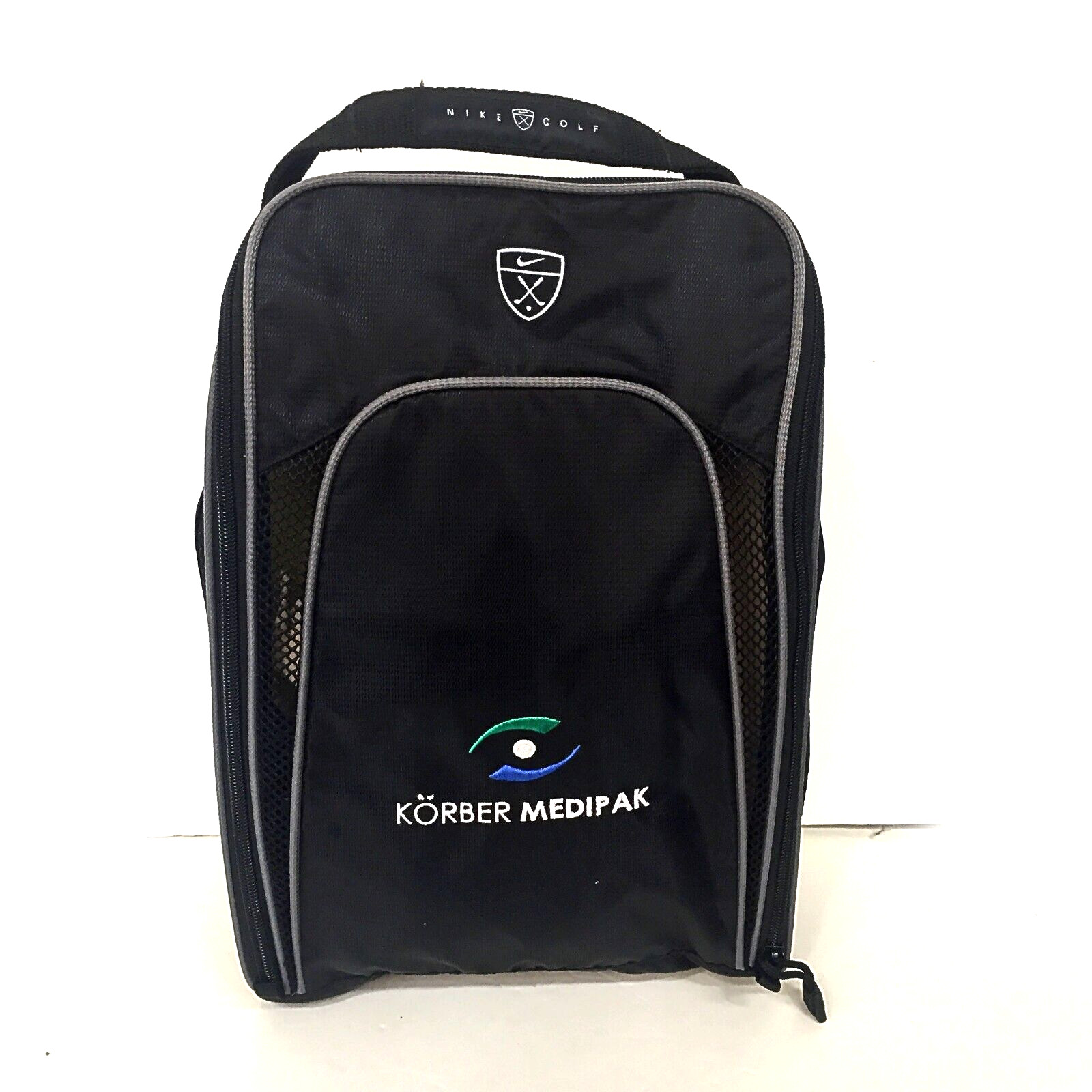 TG0021 Nike Golf Black Lightweight Nylon Sport Shoe Mesh Bag