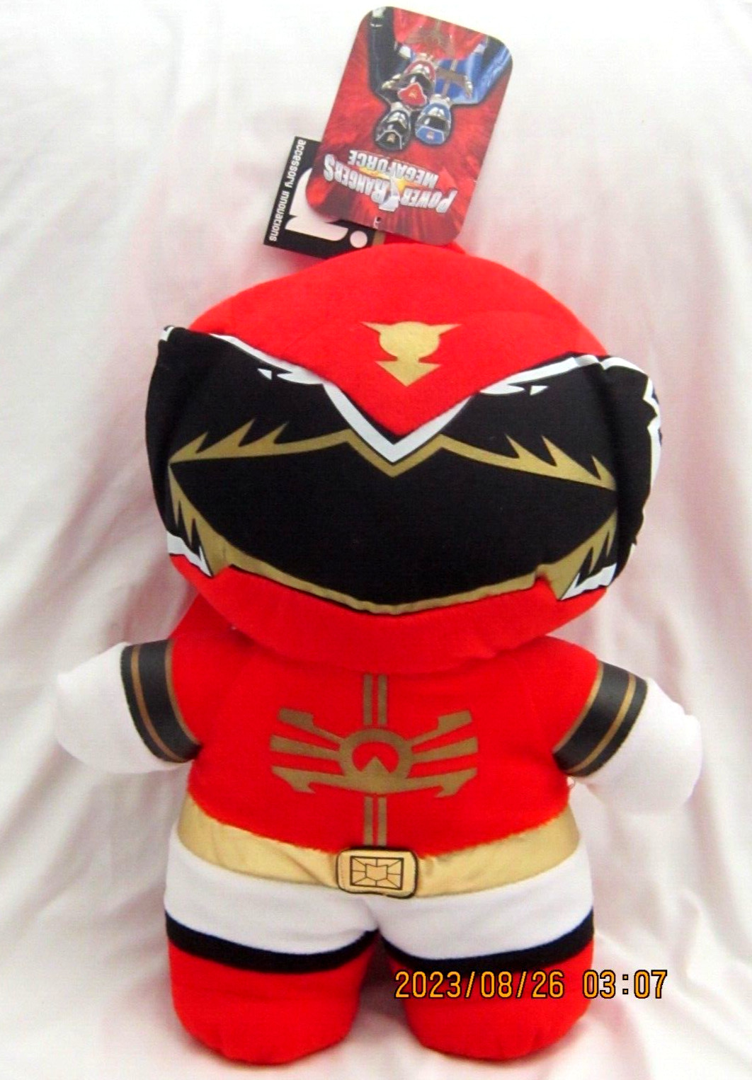 Nickelodeon Red Jayden Power Rangers 14 ” Plush Figure Backpack Tote- NEW!
