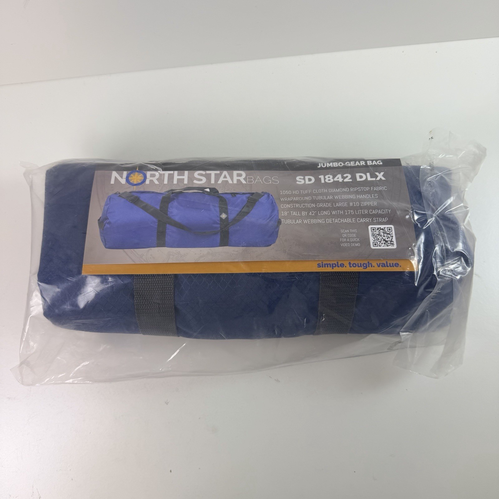 NorthStarSports Diamond Ripstop XL 175L Duffle Bag Ultra Tough Tear Resistant